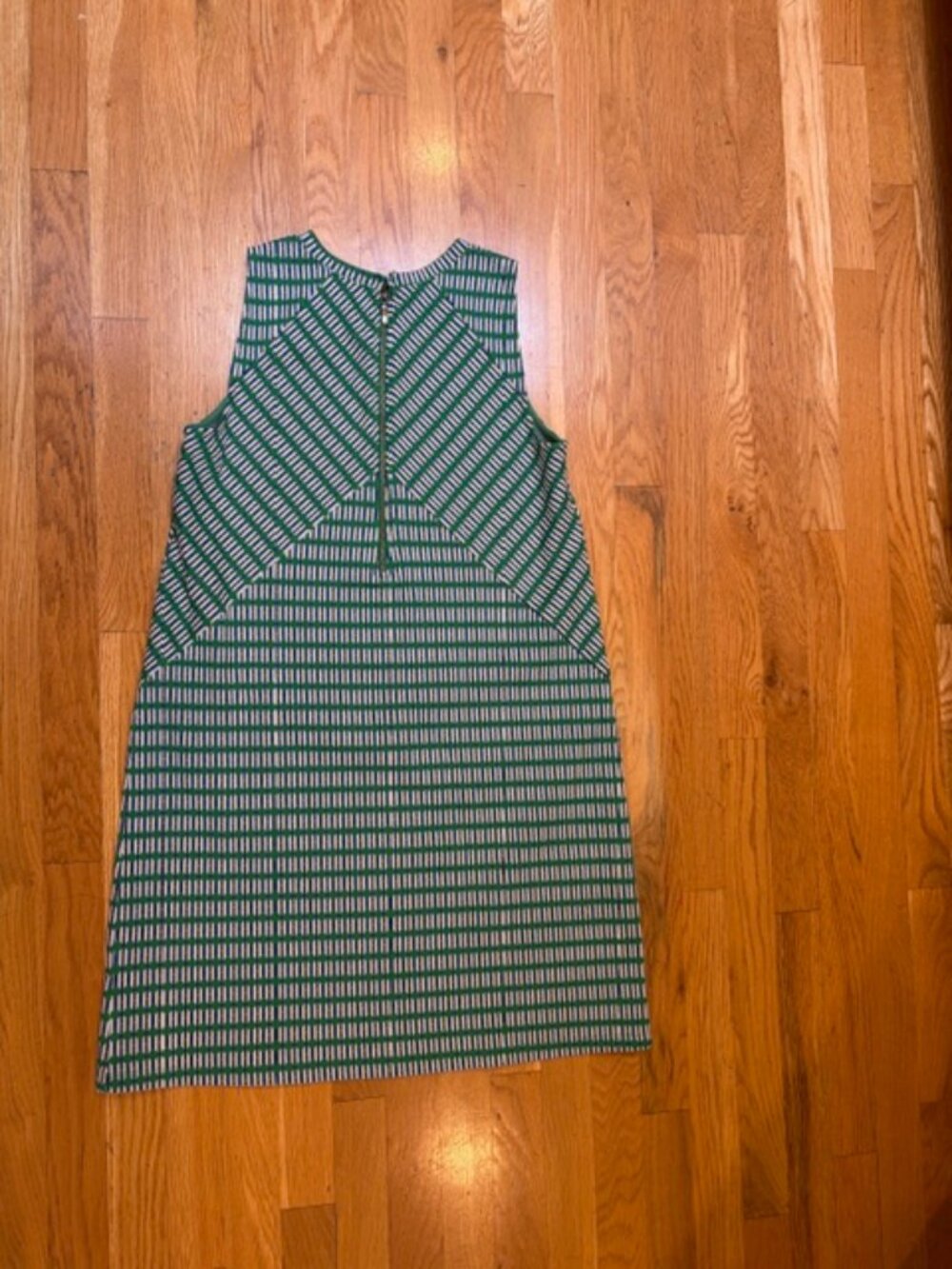 Maeve By Anthropologie Green Geometric Shift Dress Medium - Picture 10 of 10